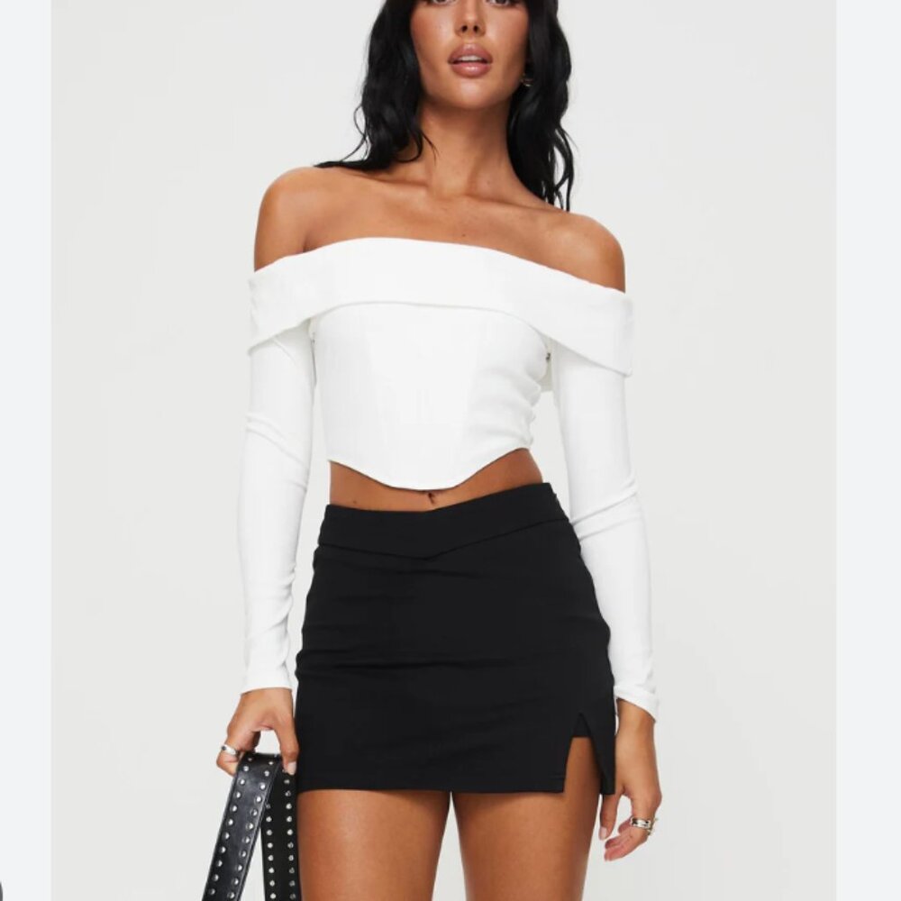 Princess Polly Raven Skort Black